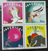 Sweden 2002, Europa - Circus, MNH S/S - Unused Stamps