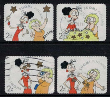 2011 Finland, Fantastic Women 4 Val. Used. - Used Stamps