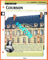 COURSON Histoire Chateaux De France Fiche Dépliante Chateau - Géographie