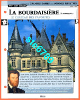 LA BOURDAISIERE Montlouis Histoire Chateaux De France Fiche Dépliante Chateau - Géographie