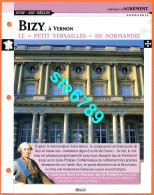 BIZY Vernon Normandie Histoire Chateaux De France Fiche Dépliante Chateau - Géographie