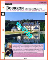 BOURRON Bourron Marlotte Histoire Chateaux De France Fiche Dépliante Chateau - Géographie