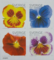 Sweden 2010, Garden Pansy, MNH S/S - Ongebruikt