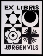 EX LIBRIS  JO ERICH KUHN Per JORGEN VILS L27bis-F01 1971 - Ex-libris