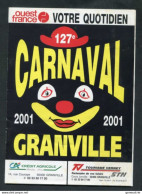 Livret Programme Du 127e Carnaval De Granville 2001 - 22 Pages - Manche - Normandie - Normandie