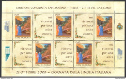 2009 San Marino, Giornata Della Lingua Italiana , BF 102 - MNH** - Blocs-feuillets