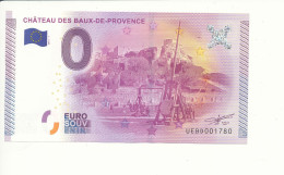 Billet Touristique  0 Euro - CHÂTEAU DES BAUX-DE-PROVENCE - UEBD - 2015-1 - N° 1780 - Billet épuisé - Andere & Zonder Classificatie