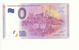 Billet Touristique  0 Euro - CHÂTEAU DES BAUX-DE-PROVENCE - UEBD - 2015-1 - N° 1781 - Billet épuisé - Autres & Non Classés
