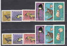 Vietnam Nord 1965 - Animals, Mi-Nr. 369/74, Perf.+imperf.,MNH** - Vietnam