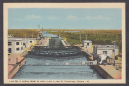 114772/ SAINT CATHARINES, Welland Canal, Lock N° 6, Looking North To Locks 5 And 4 - Other & Unclassified