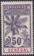 SENEGAL  - 42  50C PALMIER NEUF* AVEC CHARNIERE COTE 18 EUR - Ungebraucht