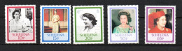 St Helena 1986 Satz 441/44 Queen Elizabeth Postfrisch - Sainte-Hélène