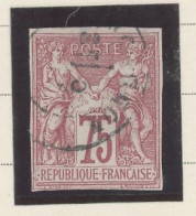 GUADELOUPE -COLONIES GÉNÉRALES-N°28.TYPE SAGE -75cROSE -Obl- CàD (PA)Q ANGL /*(POINTE A PITRE ) - Used Stamps