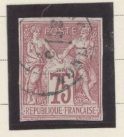 GUADELOUPE -COLONIES GÉNÉRALES-N°28.TYPE SAGE -75cROSE -Obl- CàD (PA)Q ANGL /*(POINTE A PITRE ) - Gebraucht