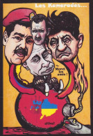 CPM Ukraine Russie Tirage 30 Ex. Numérotés Signés Par JIHEL Poutine Maduro Assad Mélenchon - Ukraine