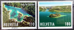 Switzerland 2022, Joint Issue With Croatia - Lakes, MNH Stamps Set - Ongebruikt