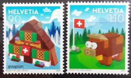 Switzerland 2022, Lego Bricks, MNH Stamps Set - Unused Stamps