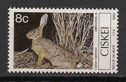 CISKEI - 1982 - N°YT. 30 - Lapin / Rabbit - Neuf Luxe ** / MNH / Postfrisch - Konijnen