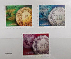 Switzerland 2022, Swiss Coins, MNH Stamps Set - Neufs