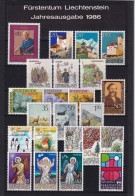 1986 Liechtenstein Kompletter Jahrgang - Postfrisch/**/MNH - Volledige Jaargang