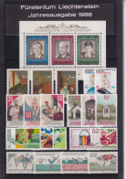 1988 Liechtenstein Kompletter Jahrgang - Postfrisch/**/MNH - Años Completos