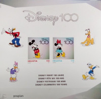 Switzerland 2023, 100 Years Disney, MNH S/S - Ungebraucht