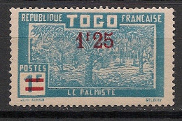 TOGO - 1926 - N°YT. 152 - Cacaoyer 1f25 Sur 1f Bleu - Neuf* / MH VF - Unused Stamps