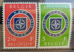 BELGIUM 1959 - 10th Anniversary Of NATO, Complete Set Of 2v. MNH - Unused Stamps
