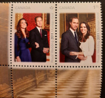 Canada 2011 MNH **  Sc  2465a, Se-tenant Pair, Perf. 12.8x13.4, Royal Wedding - Unused Stamps