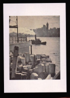 FTG002- NOVA YORK 1910_ REPRODUÇÃO DE FOTOGRAFIA De ALFRED STIEGLITZ_ Dim.= 21 X 14,5 Cm - Barcos