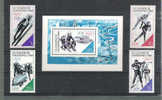 Allemagne DDR  JO Calgary 1988  YT 2754 - 2757 + BF 89  ** MNH - Invierno 1988: Calgary