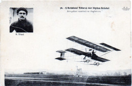 L'aviateur Tétard Sur Biplan Bristol - Airmen, Fliers