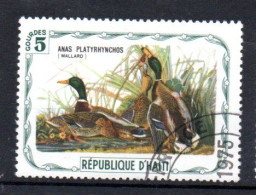 VIGNETTE DE FANTAISIE - CINDERELLA - 1975 - HAITI - OISEAUX - BIRDS - CANARDS - DUCKS - 5 - Oblitéré - CTO - - Fantasy Labels