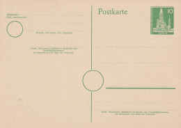 BERLIN - 1956, Ganzsache P 32 Bauten, Ungebraucht - Postkarten - Ungebraucht