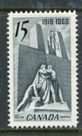 Canada 1968 MNH Canadian Vimy Memorial, Near Arras, France - Neufs