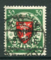 DANZIG 1924 Official Overprint. On Arms 30 Pf. Used.  Michel Dienst 47 - Oficial