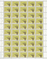 Luxembourg - Luxemburg -  Feuille Comlète 2 Séries  à 50 Timbres    1962 Arbres Portants - Volledige Vellen