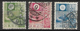 JAPON.    1922.    Y&T N° 170 à 172 Oblitérés.    Mont Fuji.   Cote 30 Euros - Used Stamps