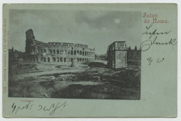 01229*ITALY*ITALIA*2x ROMA*COLOSSEO*PONTE E CASTELLO S. ANGELO*1898 - Colosseo