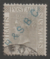 Straits Settlements - SG19 Fine Used, H & S B C Security Chop - Straits Settlements