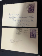 23-2-2024 (1 Y 2) Australia Cover X 4 - 1950's - All 4 With Nursing Stamps - Cartas & Documentos