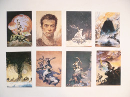 Lot De 8 Cartes à Collectionner Illustrateur FRAZETTA - Sonstige & Ohne Zuordnung