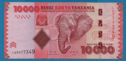 TANZANIA 10.000 SHILINGI ND (2010-2020) # LU5577349 P# 44 Elephant - Tansania