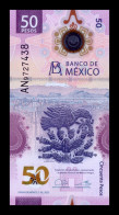 México 50 Pesos 2022 Pick 133c Sign 4 Polymer Sc Unc - México
