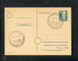 "SBZ" 1950, Postkarte Mi. P 35/03 SSt. "POTSDAM, DPD-Landes-Delegierten-Konferenz" (50124) - Ganzsachen