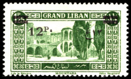 Lebanon 1926 12p On 1p25 Green Lightly Mounted Mint. - Neufs