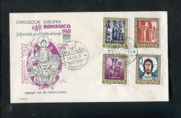 "SPANIEN" 1961, Mi. 1260-1263 "Romanische Kunst" FDC (50128) - FDC