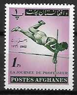 AFGHANISTAN.    1962.  Journée Du Professeur.    SAUT  A  LA  PERCHE. - Afghanistan