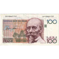 Belgique, 100 Francs, Undated (1982-94), KM:142a, TTB - 100 Francs