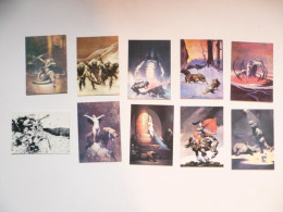 Lot De 10 Cartes à Collectionner Illustrateur FRAZETTA - Andere & Zonder Classificatie